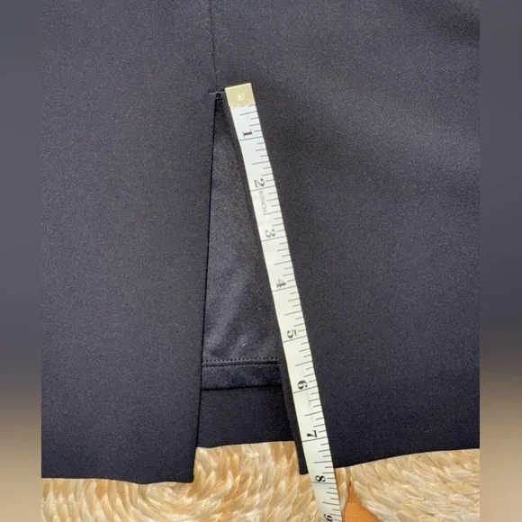 Express High Waist Pencil Skirt with Back Slit - Black - Picture 7 of 8